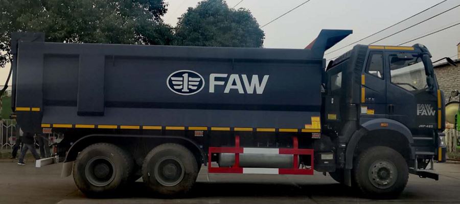 FAW J6P Dump Truck detail show